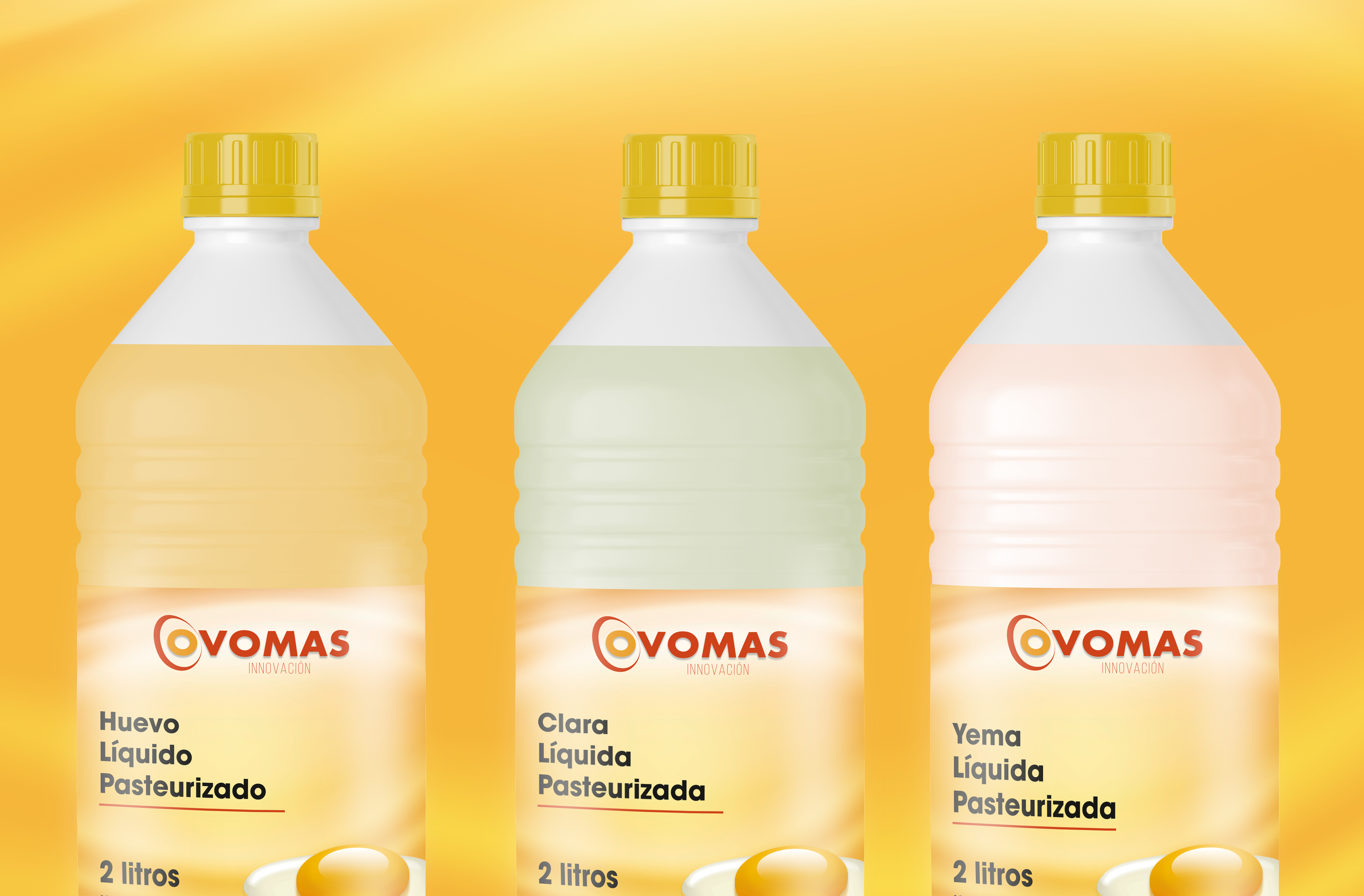 Diseño de marca y diseño de etiquetas para Ovomas